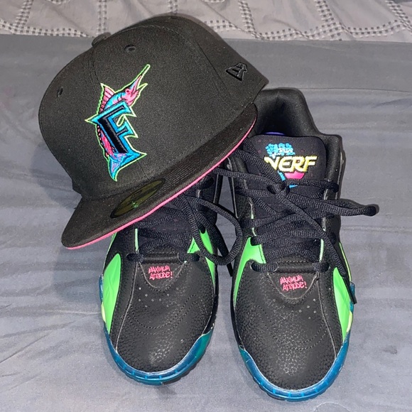 Nerf Shoes Size 7.5 + Hat - Picture 1 of 7